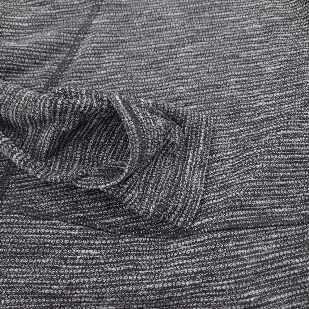 Lululemon Think Fast Women’s Pullover Heathered Black White Coco Pique - Size 10 - Picture 10 of 16